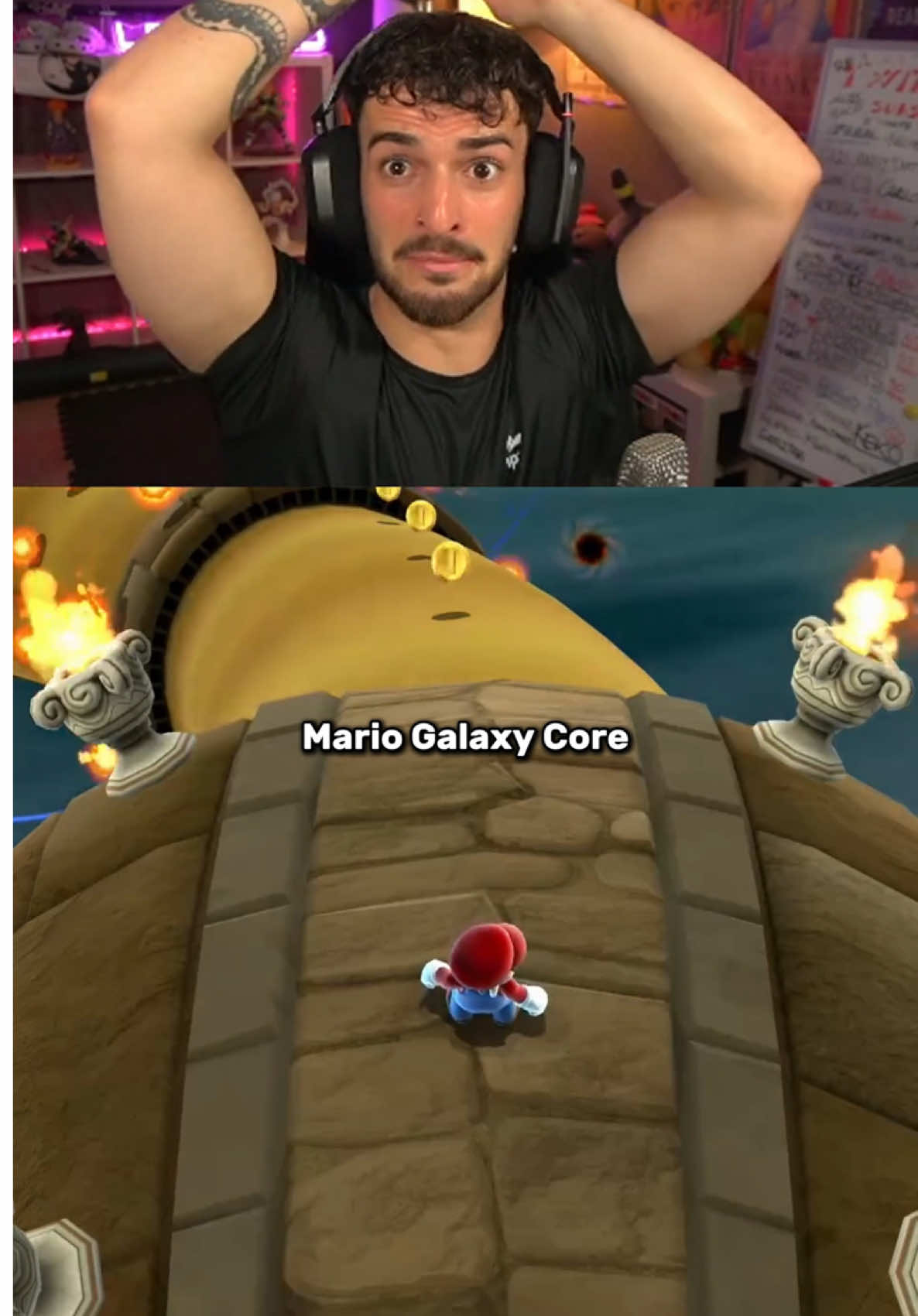 Resumen del Día 2 de Super Mario Galaxy 2, más bien dicho un legh3nd core😎 Twitch: legh3nd #mariogalaxy #wii #core #gaming #humor