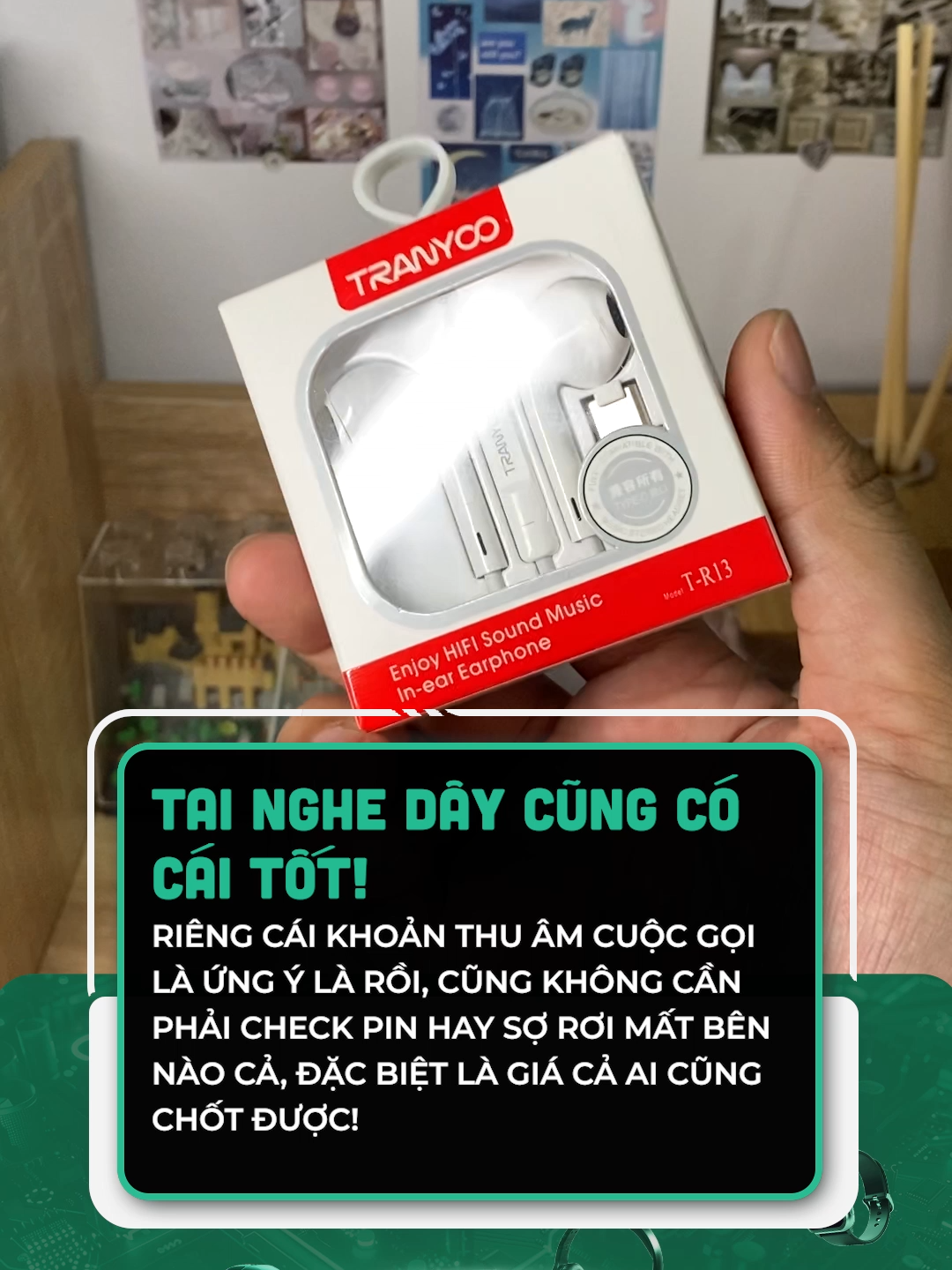 Tai nghe dây mãi đỉnh #cltech #clmedia #congnghe #tiktoktech #celebnetwork #Tech #tranyoo