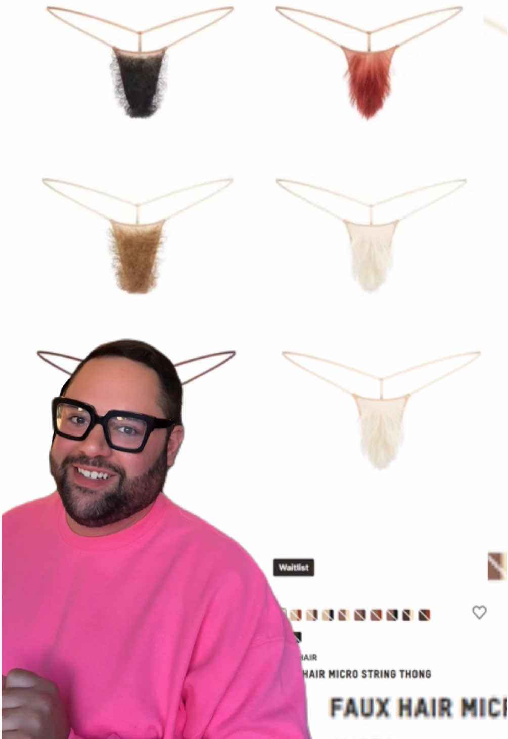 Kim Kardashian is bringing the 70s back with her latest SKIMS “Ultimate Bush” collection…and yes, it’s exactly what it sounds like 👀  📸: SKIMS  #skims #kimkardashian #kardashian #thong #fyp   