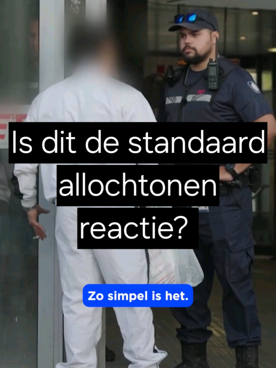 Deze #allochtoon toont geen respect. Is dit bijna de standaard reactie van allochtonen? En hoe kan het dat ze zo zijn, zit het in het aard van het beestje, of hebben we een #migratieprobleem? #azc #asielzoekers 