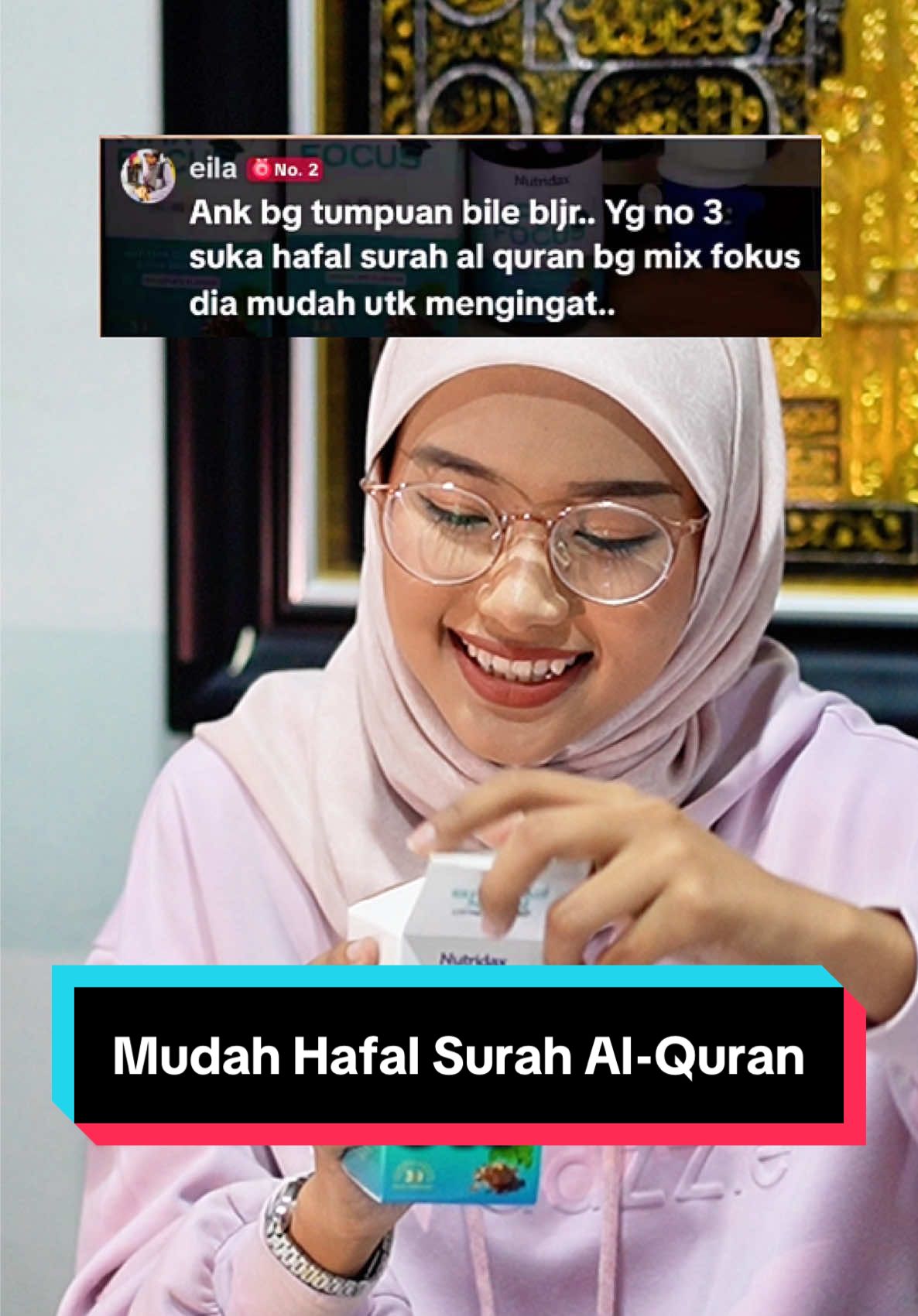 Maxfocus bantu anak mudah menghafal. Cepat tangkap bila belajar #maxfocus #vitaminminda #nutridax #supplementminda 