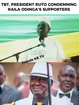 TBT, PRESIDENT RUTO CONDEMNING RAILA ODINGA'S SUPPORTERS  FOR CALLING HIM 'BABA'
