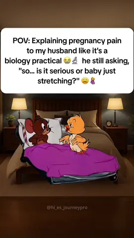 POV: explaining pregnancy pain to my husband like it’s a biology practical 😭🔬 he still asking, “so… is it serious or baby just stretching?” 😩🤰 #viralvideos #viral #funny #meme #memes #funnymemes #funnyvideos  #pregnancyhumor #pregnantlife #povreels #relationshipfunny #marriedlife #husbandandwife #pregnancymood #funnyreels #momlife #pregnantproblems #reallife #relatablecontent #babyontheway #pregnant #birthtourism #fyp #fup #fypシ #foryoupage #foryou #explore #explorepage #hi_es_journeypro 