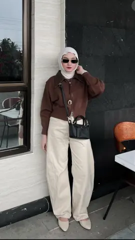 Pants terlucu si ini cakep banget modelnya 🤎🖤 #ootdhijab #inspiration #racuntiktok 