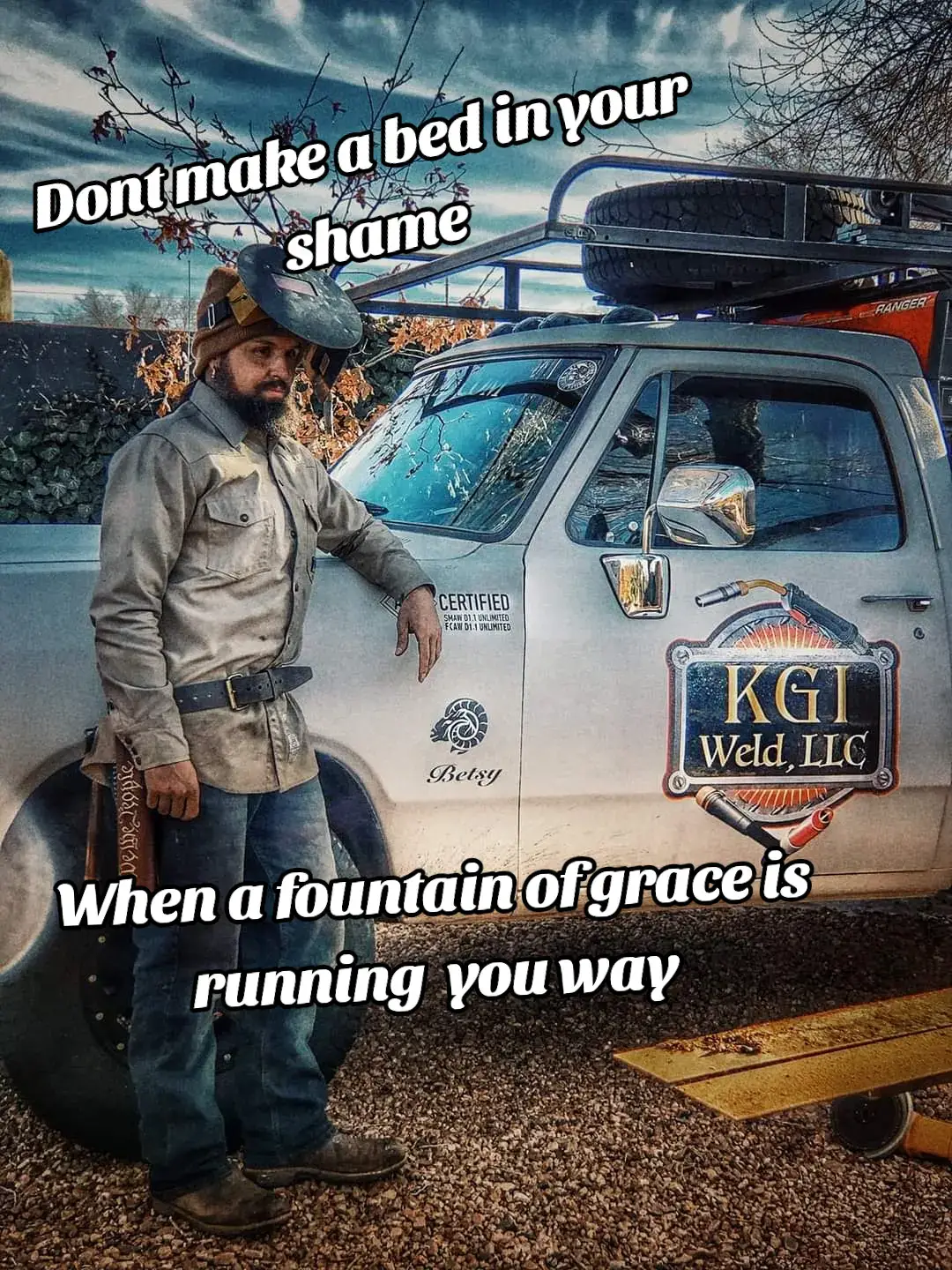 “Starting my welding business damn near broke me.” Some days I’m buried in work, sparks flying, phone blowing up. Other days, it’s quiet… too quiet. Bills still come, even when the jobs don’t. It messes with your head — the highs make you feel like you’re winning, the lows make you question if you got what it takes. But you keep showing up. You grind through it. Because nobody’s coming to save you — it’s on you to build it, one weld, one long day, one sleepless night at a time. That’s the truth about running your own shop. It’s not about chasing highs or drowning in lows. It’s about keeping your hands steady when life ain’t.