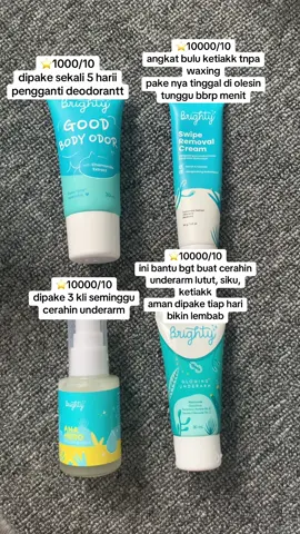 kamu udah pake brighty yang mana #brighty #underarm #bodycare 