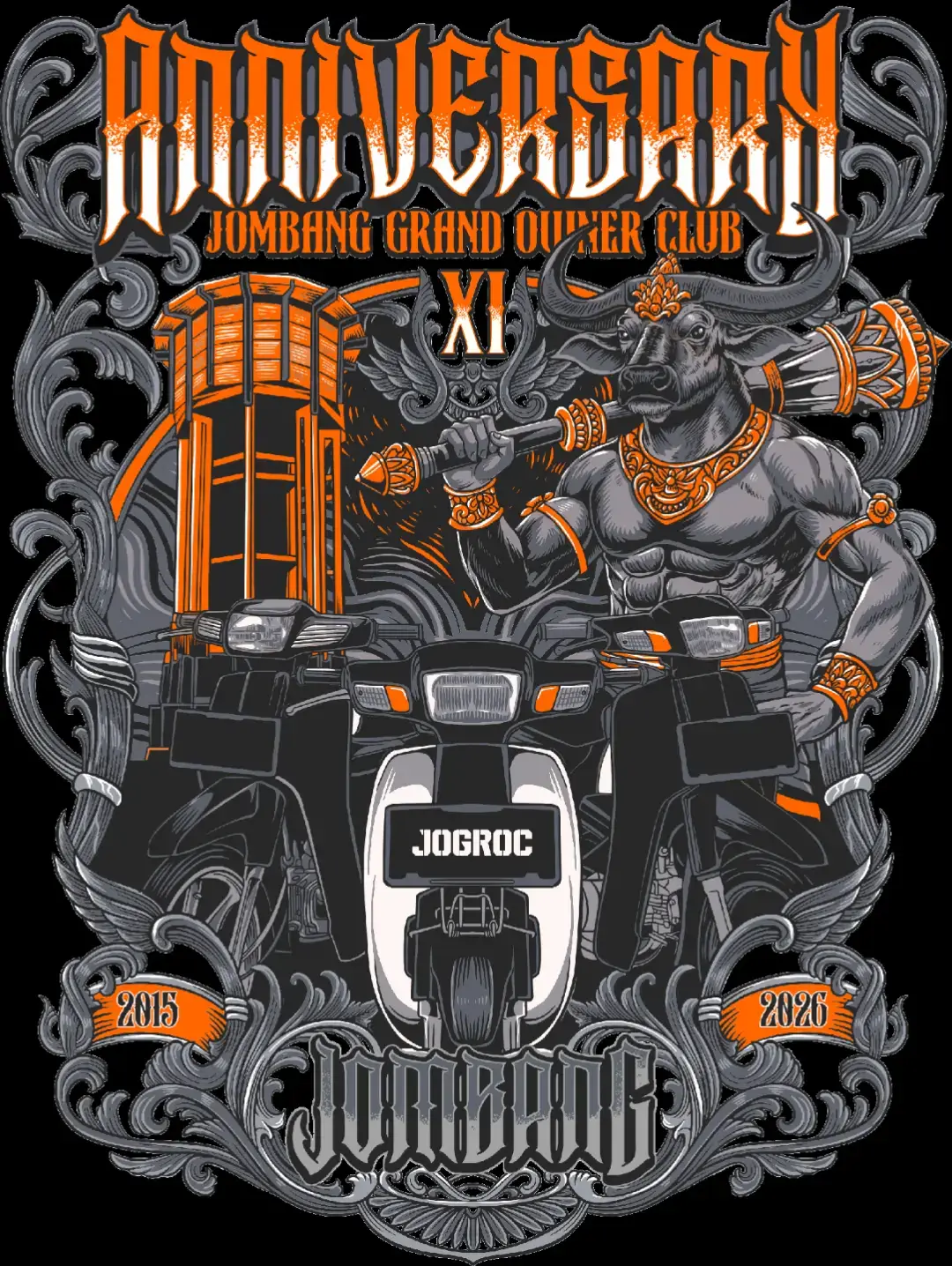 Monggo bolo telah keluar kaos anniversary jogroc #jombang24jam🔥🔥 #fyp #astreagrandindonesia #Astrea #Astrea Pakai Velk Supra 