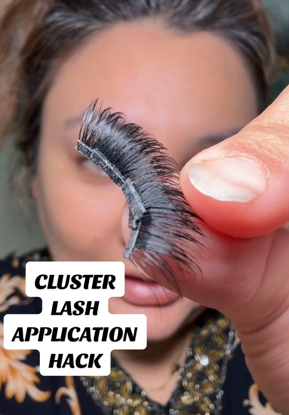 This is a hack I always do because I hate reapplying each cluster lash again. I’ve used @LEYHA BEAUTY PREGLUED lashes #fyp #tiktokmademebuyit #lashhack #hack #diyclusterlashes 