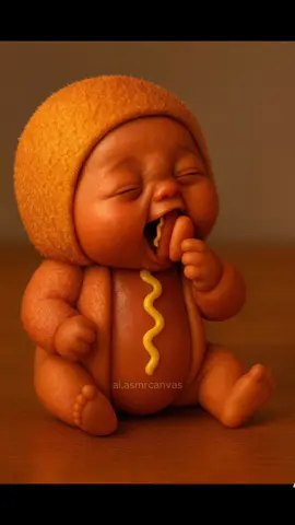 Hotdog eating 🌭 ASMR #asmr #ai #fyp #satisfyingvideo #eating