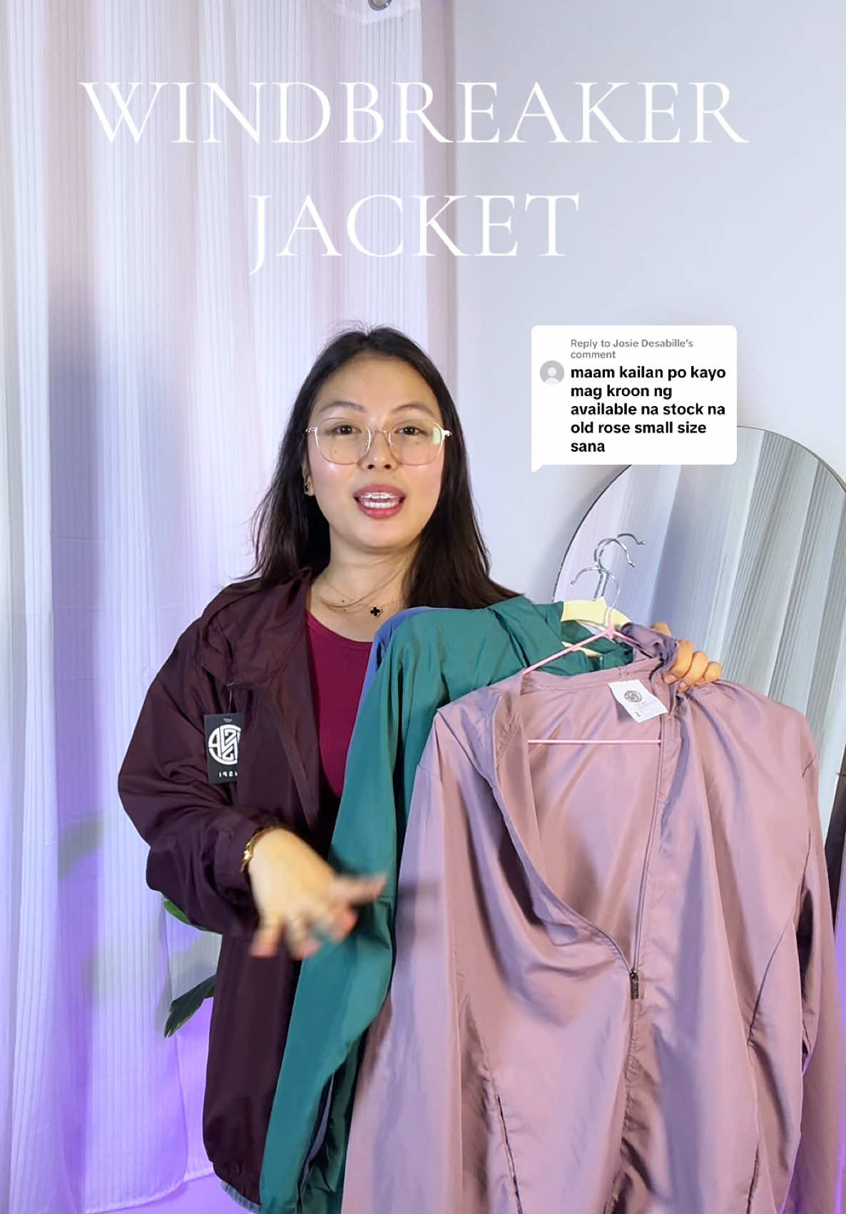 Replying to @Josie Desabille abang abang lang miii pero may new colors din naman si inspi 🤩 #windbreaker #windbreakerjacket #jacketformen #jacketforwomen #inspijacket 