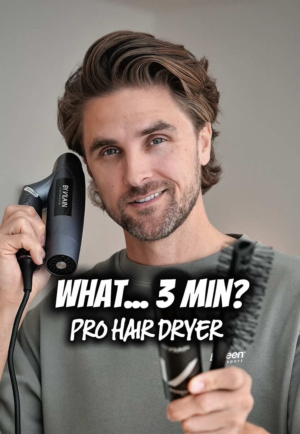3 min was all it took 💨 This hairdryer hits 110K–130K RPM — that’s jet-engine speed! 🤯 ION Tec = shinier, healthier hair + faster drying ⚡️ Styled w/ By Vilain Sidekick Zero & finished w/ Gold Digger (matte, high hold) 💪 🚀 By Vilain Hurricane drops late 2025 👀 #ByVilain #HairGoals #MensHair #Hairdryer #HairTransformation   