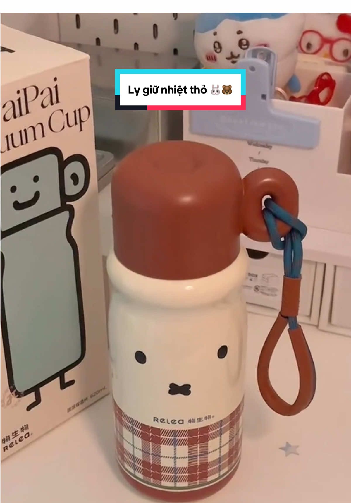 Ly giữ nhiệt cute #LearnOnTikTok #xuhuong #unbox #unboxing #lygiữnhiệt #đihọc #cute 