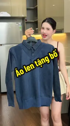 Áo len trung niên tặng bố#kieugialinh #aolennam #aotrungnien 