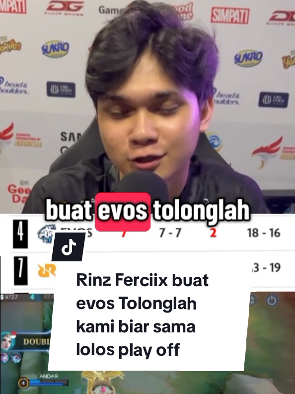 Buat evos Tolonglah kami rrq hoshi #9embiraMabar #TiupLilinBarengFanny #MLBBIDCreator #rrqhoshi #evosesports 