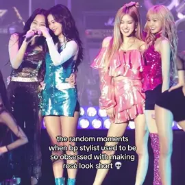 They hated to see a tall diva even if she was taller by 2cm 😭 #rosé #blackpink #3rdgenkpop #로제 