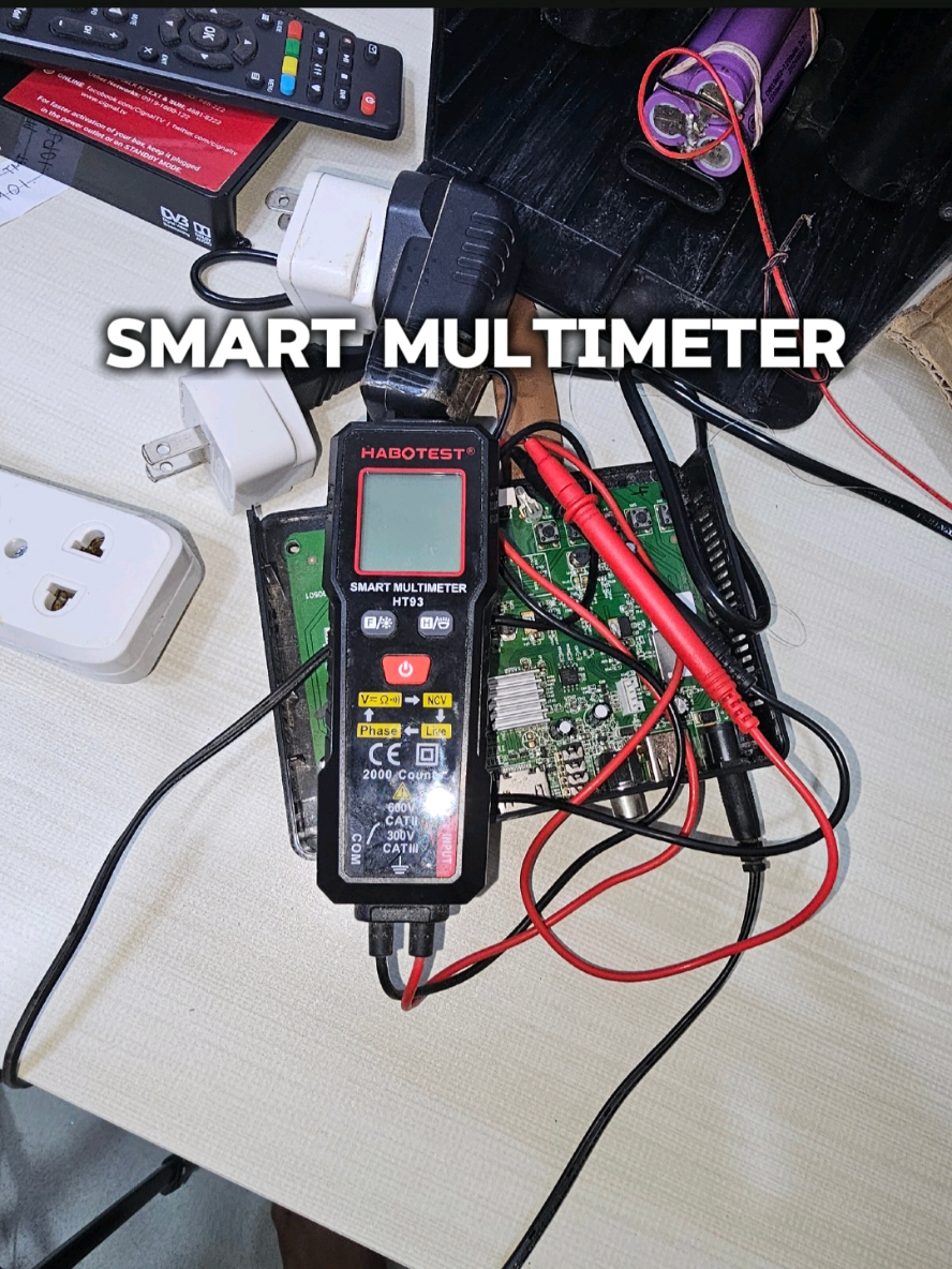 HABOTEST HT93 Digital Multimeter Smart Multimeter 600V AC/DC 2000 Counts True-RMS Autorange NCV Voltmeter Ammeter Ohm Continuity Test Meter #multimeter#smartmultimeter#digitalmultimeter#electronictools #repairtools 