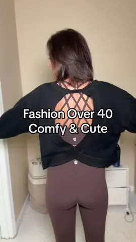 Fashion over 40 cute and comfy Athleticwear 🤎🤎 #fashionover40 #fallfashion #comfyoutfit #over40fashion #tiktokshopcreatorpicks @Buffbunny Collection 