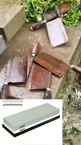 Household natural cutting grindstone, rusty kitchen knives can be sharpened with this grindstone, sickle scissors can also be sharpened! # grindstone # natural grindstone # grindstone # old craftsmanship#fyp #tiktokshop #goodthing #hardwaretools #shopping 