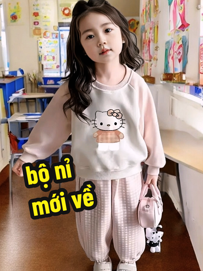 bộ nỉ thu đông bé gái mới về #thoitrangtreemcaocap #thoitrangtreem #bonichobe #bothudongchobe #setthudongchobe 