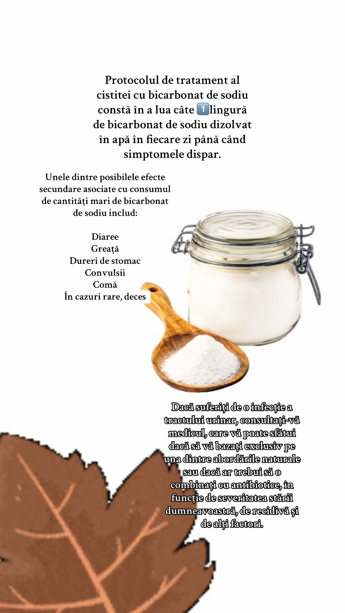 #bicarbonatuldesodiu #infectiiurinare 