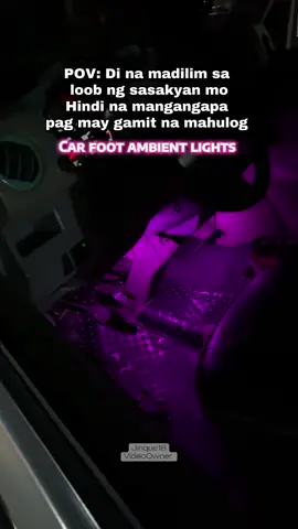 Universal car footlights easy to install. #carfootlight #footlight #ambiantlight #carledlights #fyoupage 