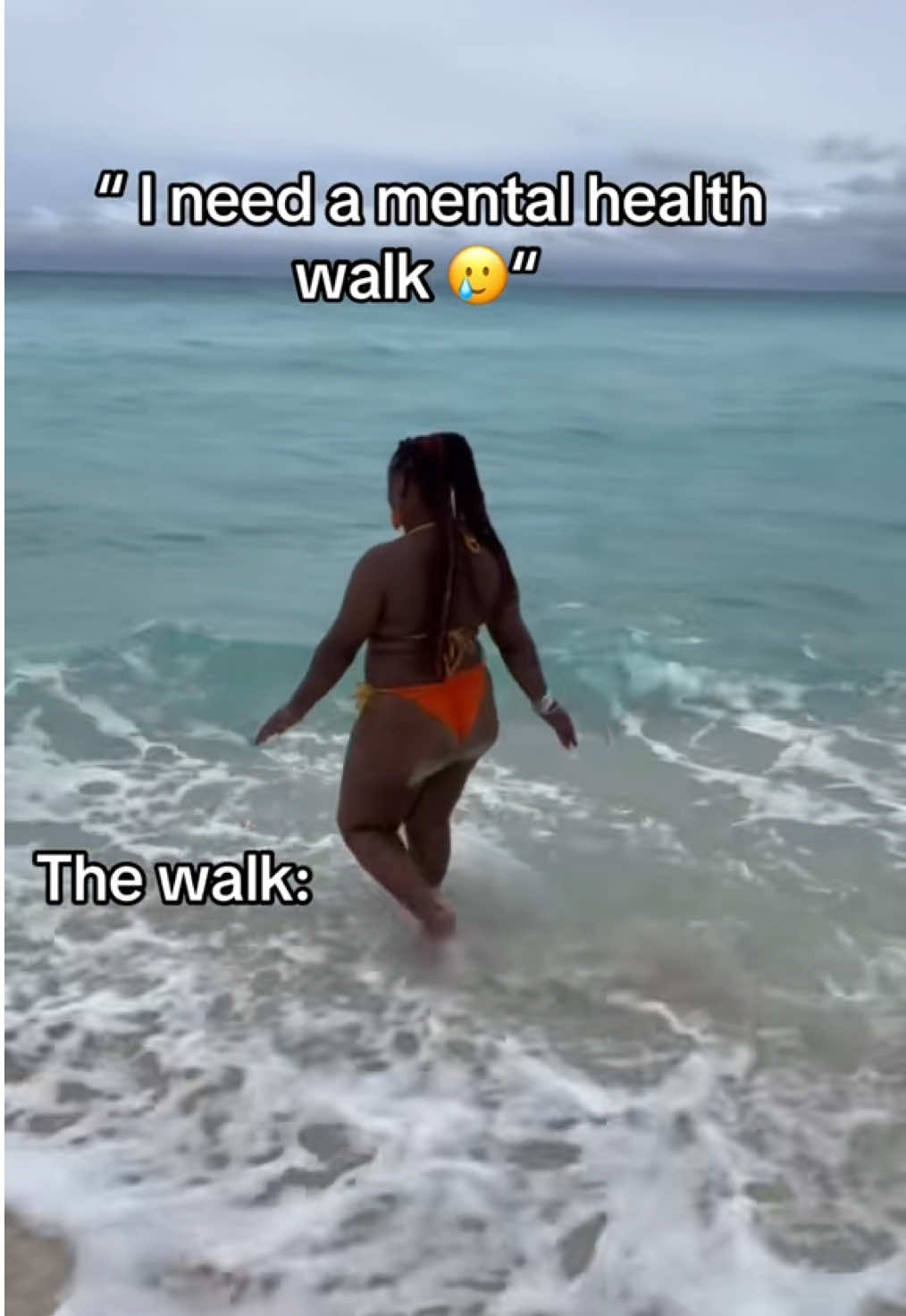 Ain’t nothing like a walk down the gangway and on to someone’s beach 🏝️ @Baleària  Mental health is super important take that trip today !!  Repost bc the last one didn’t have sound 😭 #fyp #traveltiktok #biminibahamas #fastferry #contentcreator 
