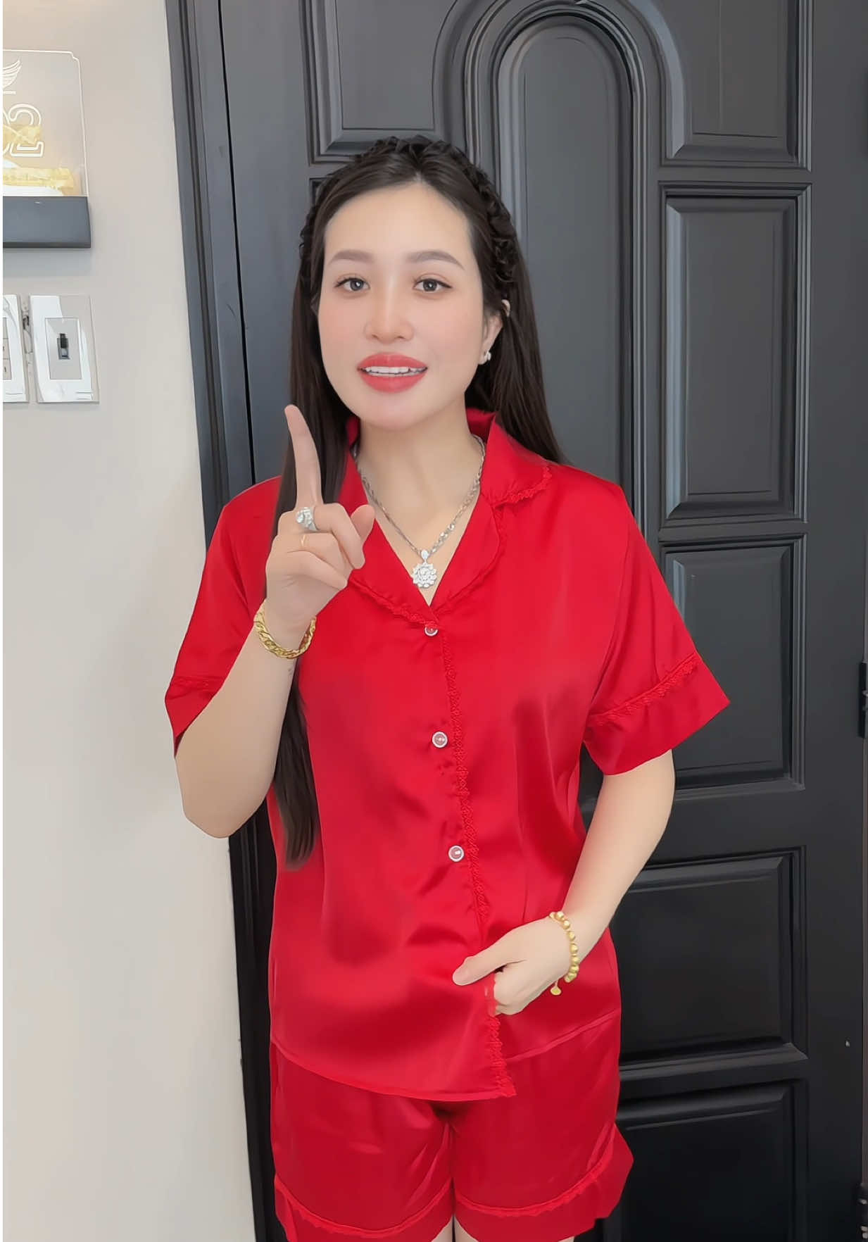 Màu tôn da quá luôn #xuhuong #thoitrangnu #dobo #pijama 