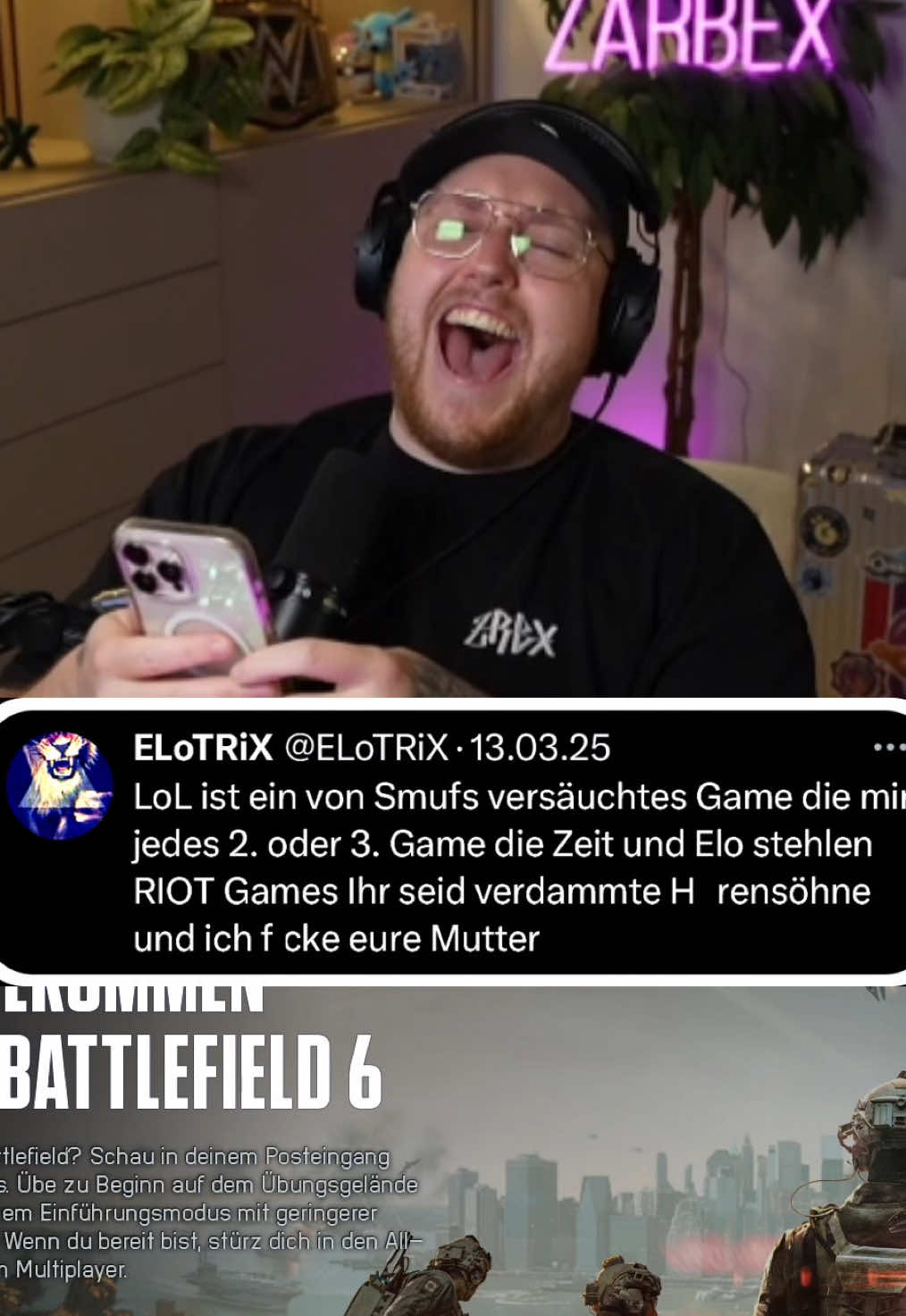 Elotrix ist sauer auf Riot Games @zarbex @elotrix #zarbex #zarbexclips #elotrix #viral #fyp 