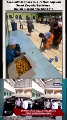 Saat ini dari pihak Trans 7 sudah meminta MA'AF, dan sebaliknya dari pihak pesantren juga harus ikut klarifikasi agar supaya tidak menjadi bola liar dari persepsi masyarakat yang melenceng...