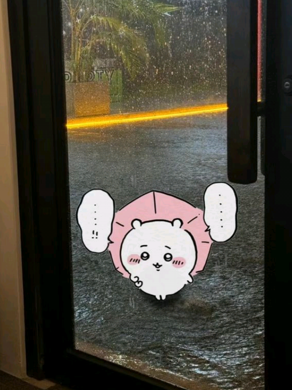 roi chi khi con mua toi khong thay anh nua. #mua #pun #ngungon #chiikawa #bel 