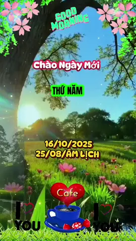 Chào ngày mới vui vẻ may mắn bình an và hạnh phúc.  #goodmorning #tiktok #2025 #@Dương Bích liễu 1971 