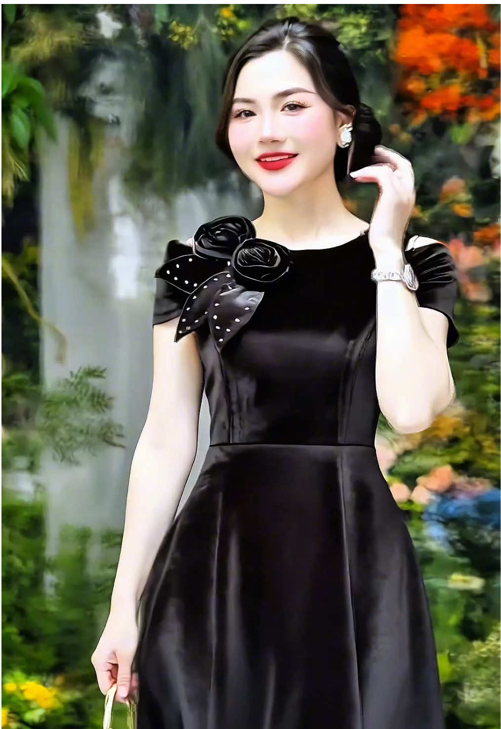 🌸🌼🦋 Váy nhung dự tiệc dành cho chị em đi tiệc tùng cưới hỏi, chất nhung mềm mịn không cộm ngứa, vây không kén da, kén dáng u nào mặc cũng hợp, eo váy được xếp ly che v2 giúp chị em ăn uống chụp ảnh k lo lộ 😘😘🌺 #damtrungniendutiec #vaydutiecsangchanh #damdepdutiec #vaydutieccuoi #vaytrungnien 