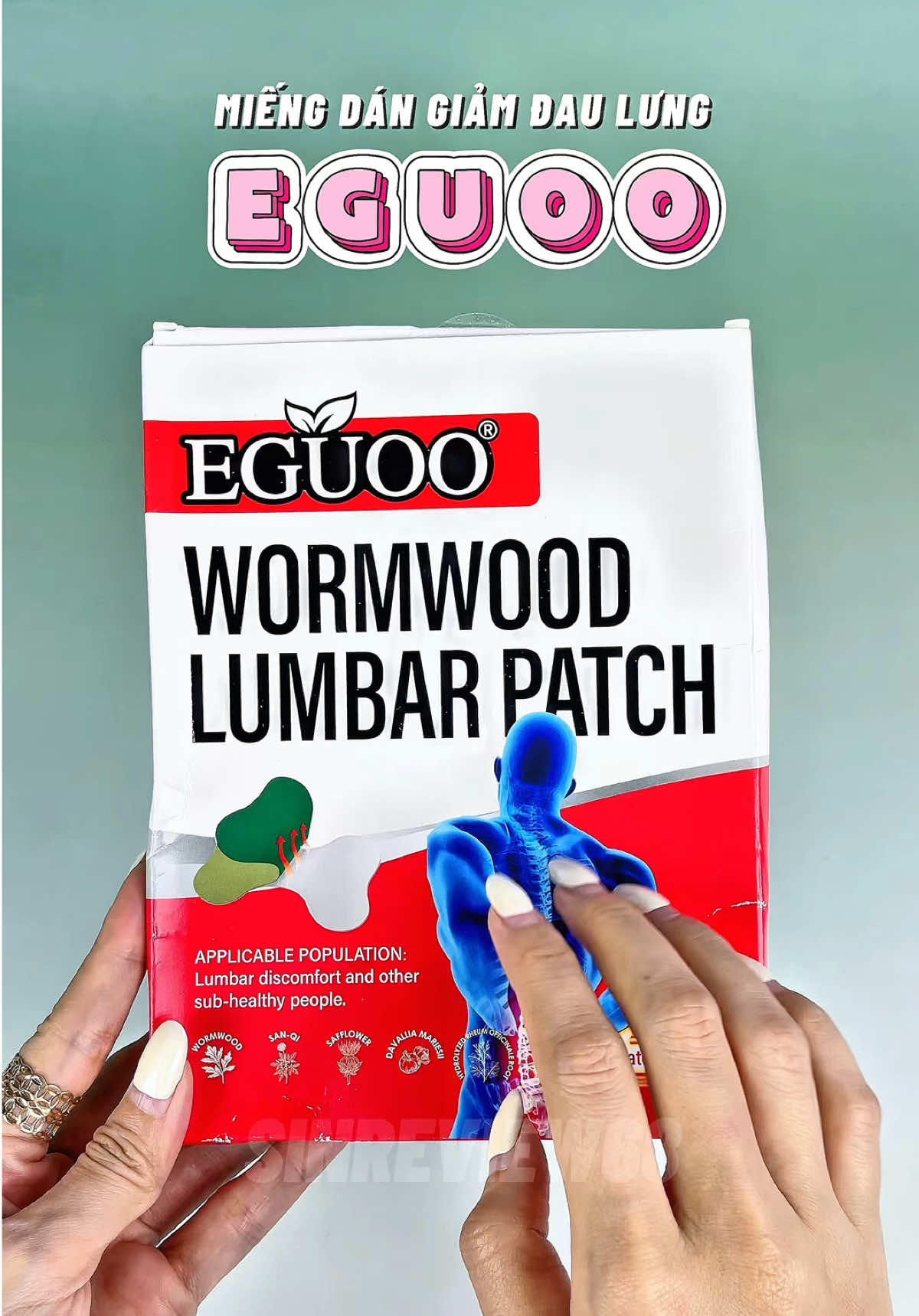 Miếng dán Eugoo hỗ trợ giảm đau lưng  #sinreview68  #EGUOO #giamdaulung #miengdanthatlung #xuhuong 