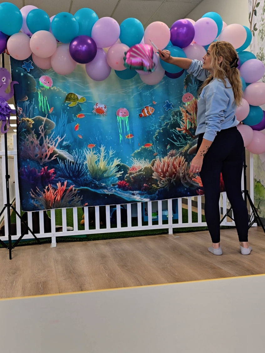Went a little fast with this take down but she was a pretty one! The theme was Under the Sea with a mermaid twist 🧜‍♀️🐚 #balloonarch #balloons #poppingballoons #popping #asmrsounds 