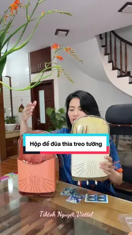 Hộp để đũa thìa treo tường #tiktokshop #nguyetviettel #xuhuong #hopdungduathia 