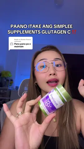 Replying to @Rianier Poon PAANO ITAKE ANG SIMPLEE  SUPPLEMENTS GLUTAGEN C ⁉️ #glutagenc #glutagencwhiteningcapsule #glutagenccapsule #glutagencreview #simpleesupplementsglutagenc @Simplee Supplements 