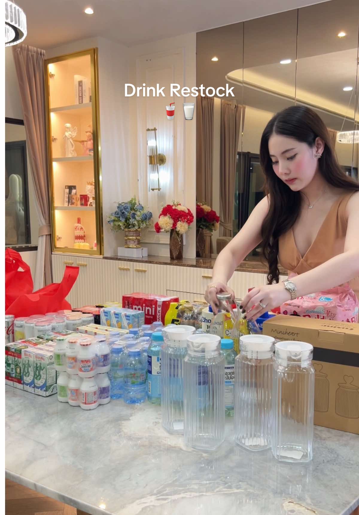Drink restock 🍹🥛🥤🧃 #asmr #drinkrestock #juicerestock 