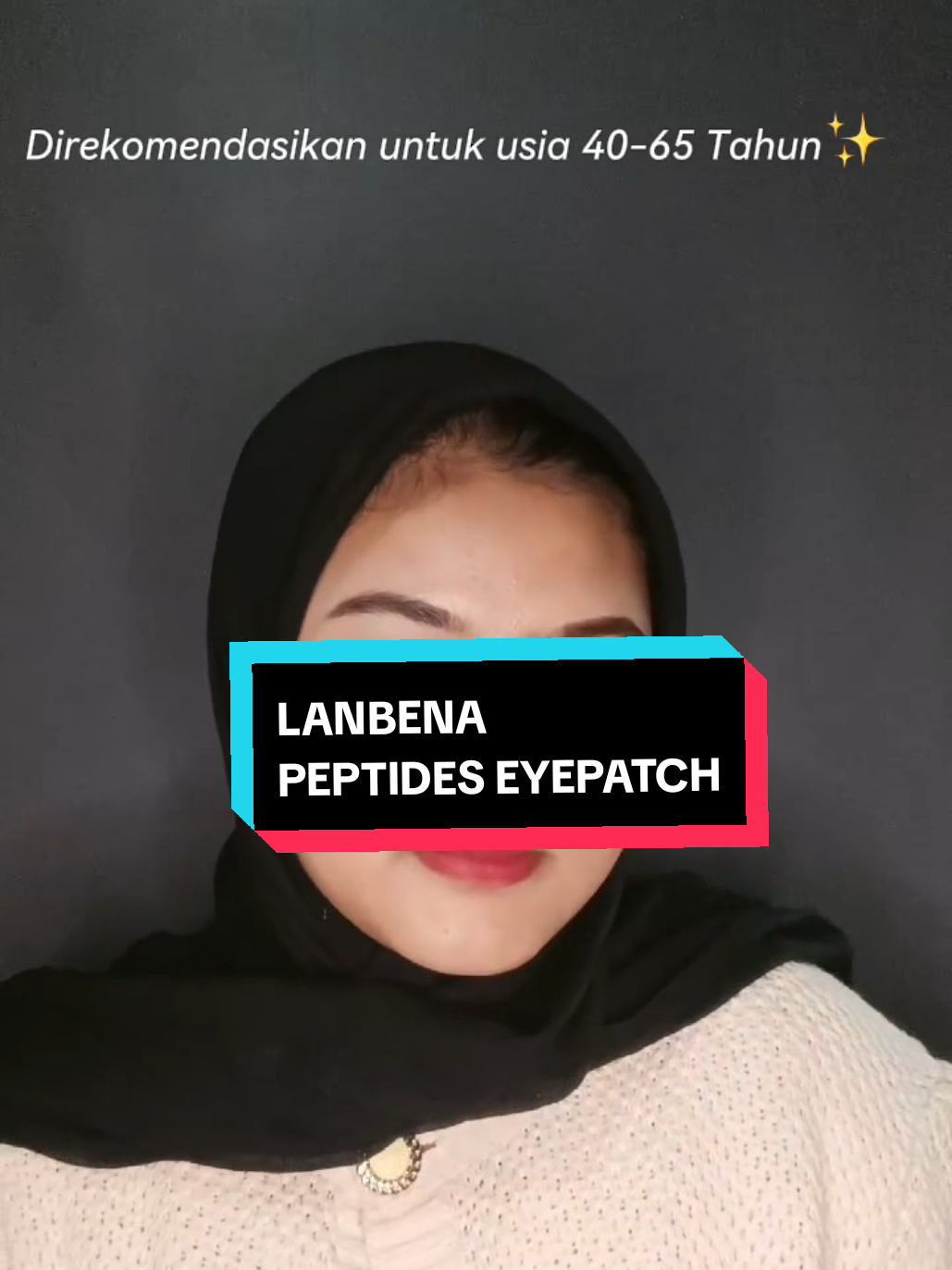 yang punya permasalahan mata kendur & keriput wajib cobain ini @lanbena.beauty #lanbena #lanbenaskincare #lanbenaeyepatch #pandaeyes 