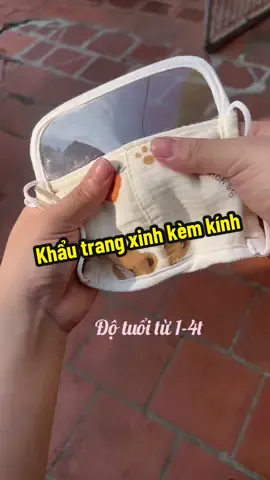 Khẩu trang kèm kính siêu tiện lợi cho bé #khautrang #khautrangchobe #khautrangkemkinh #xuhuong #xuhuongtiktok