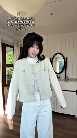 Áo dạ tiêu khuy đồng siêu xinh 😙🎀 #review #fyp #viral #aoda #aokhoac 