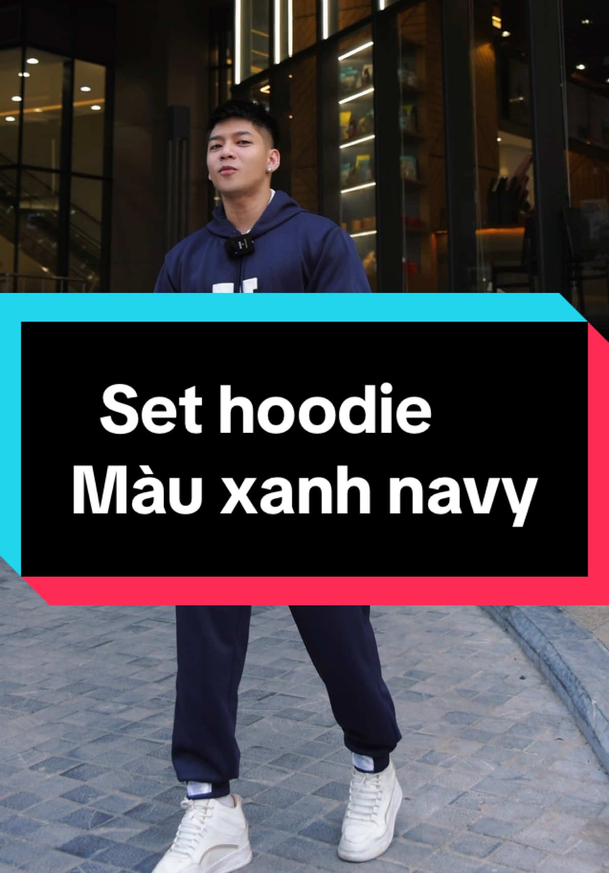 Set hoodie màu xanh hàn quốc #setthethao #sethoodie #setdonam 