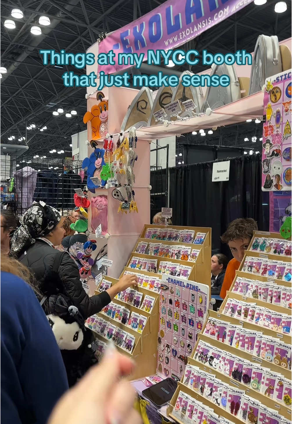 All the lovely things that just makes sense at my New York Comic Con booth~~ Such an incredible weekend!! I have a ton to share from my time vending at NYCC!! #exolansis #newyorkcomiccon #nycc #nycc2025 #artistalley #artistalleylife #artistalleytips #artistalleytable #comiccon #animecon #animeconvention #thingsthatjustmakesense 