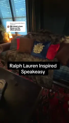Replying to @Dannielle Riker  we turned our storage room into a Ralph Lauren Inspired Speakeasy!  #ralphlaurenaesthetic #ralphlauren #ralphlaurenchristmas #speakeasy #oldmoneyaesthetic 