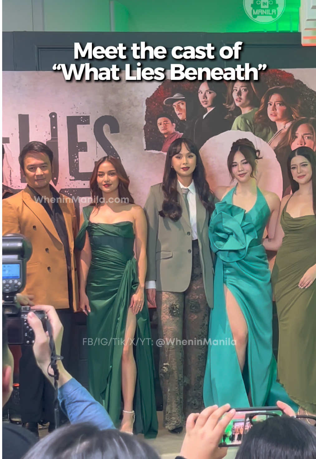 @wimshowbiz: Meet the cast of ABS-CBN’s newest thriller series “What Lies Beneath”!  #WhatLiesBeneath #WhatLiesBeneathCelebrityPremiere @rcdnarratives @netflixph  🎥 @nikkiviolaa 