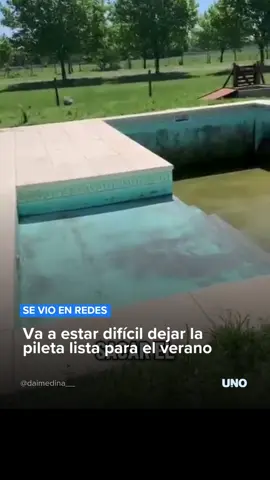 👉¿VOS YA TENÉS LISTA LA PILETA? - Una joven quiso grabar el momento en el que un hombre comenzó a limpiar la pileta de su casa, pero al aproximarse a él lo encontró en el suelo tras resbalarse con la mugre de la superficie. En el video se puede escuchar como la chica no logra aguantar la risa tras la situación.