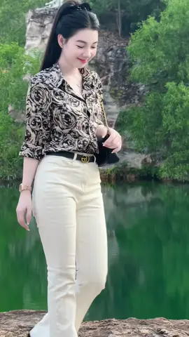 Áo Sơ Mi Lụa Dài Tay Hoạ Tiết #aosomi #aosomihoatiet #thoitrangnu #xuhuong 