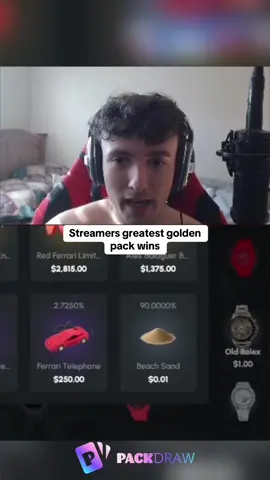 Streamers greatest golden pack wins #kickstreaming 