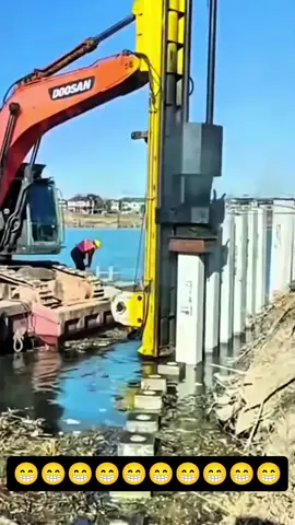 Pemasangan Turap/Sheet Pile❗❗❗😲😱AMAZING #edukasi #informasi #teknologi #proses #turap 