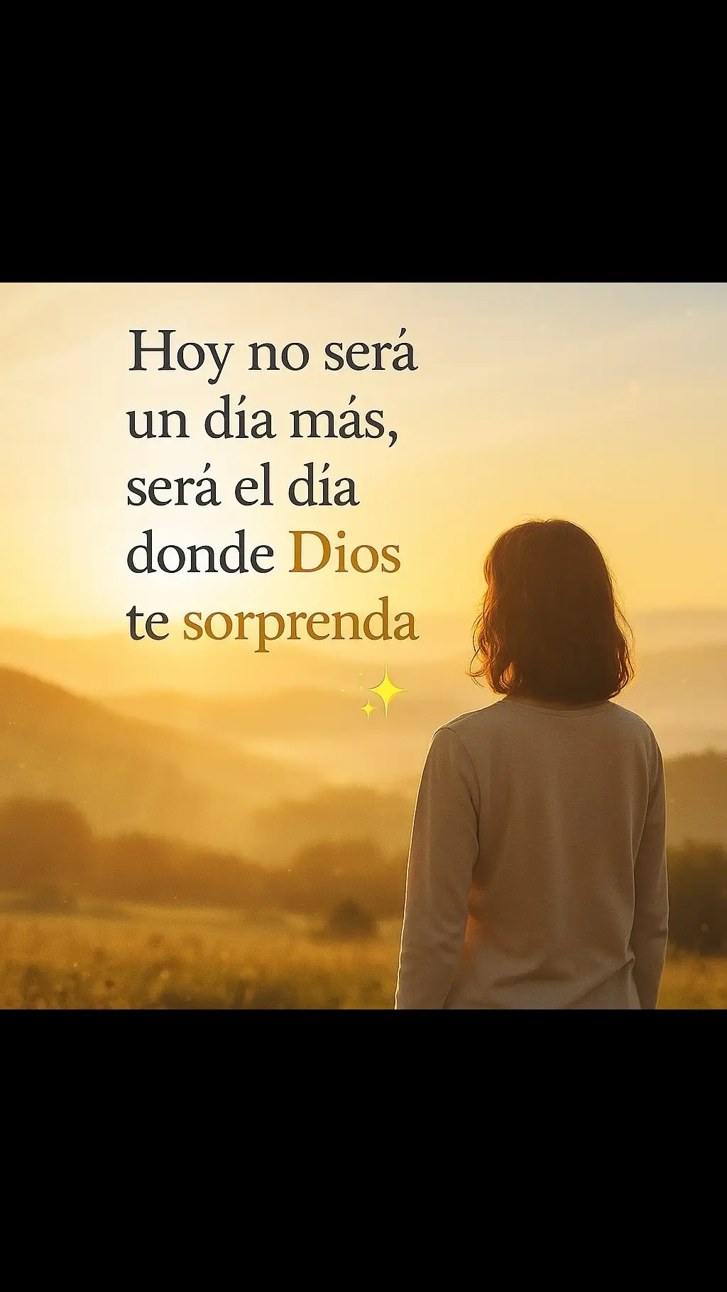 Hoy no será un día más, será el día donde Dios te sorprenda ✨ A veces pensamos que los días son iguales, que nada cambia, que todo sigue igual… Pero cuando menos lo esperas, Dios se manifiesta de una manera que no imaginas. Hoy puede ser ese día donde Él cambie tu tristeza por alegría, tu miedo por confianza y tu cansancio por nuevas fuerzas. Recuerda que no hay casualidades cuando caminas con fe. Cada cosa que enfrentas tiene un propósito. Y aunque no entiendas lo que pasa, Dios ya está obrando en silencio, preparando algo mejor para ti. Levántate hoy con esperanza, sonríe, agradece, y di: “Señor, confío en Ti, porque sé que estás a punto de sorprenderme.” Lo que esperabas puede llegar en cualquier momento. Porque cuando tú oras, Dios escucha, y cuando tú confías, Dios actúa. Hoy no será un día más. Será el día en que sentirás la mano de Dios guiando cada paso. ✨