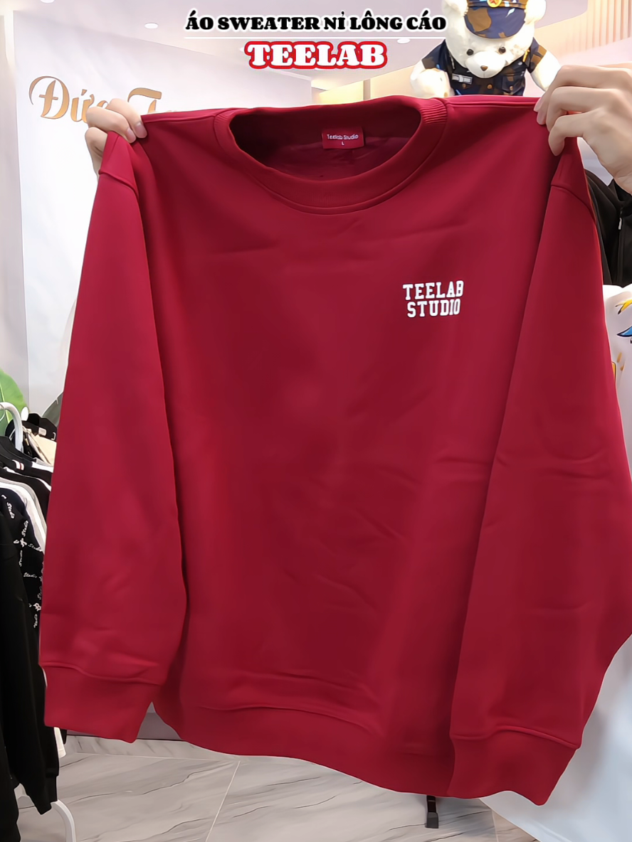 Áo nỉ lông cáo thì mặc siuu sướng luôn rồi😍 #teelab #localbrand #aosweater #aosweaternilongcao #reviewquanao 